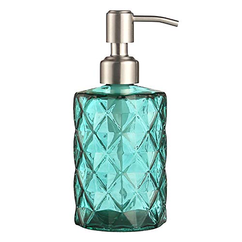 YunNasi Dispensador de Jabón Líquido Dosificador de Jabón Hecho de Vidrio y Boquilla de Acero Inoxidable para Detergente para Platos, Loción de Champú, Encimera de Baño, Cocina, Lavadero (Verde) YunNasi Dispensador de Jabón Líquido Dosificador de Jabón Hecho de Vidrio y Boquilla de Acero Inoxidable para Detergente para Platos, Loción de Champú, Encimera de Baño, Cocina, Lavadero (Verde)