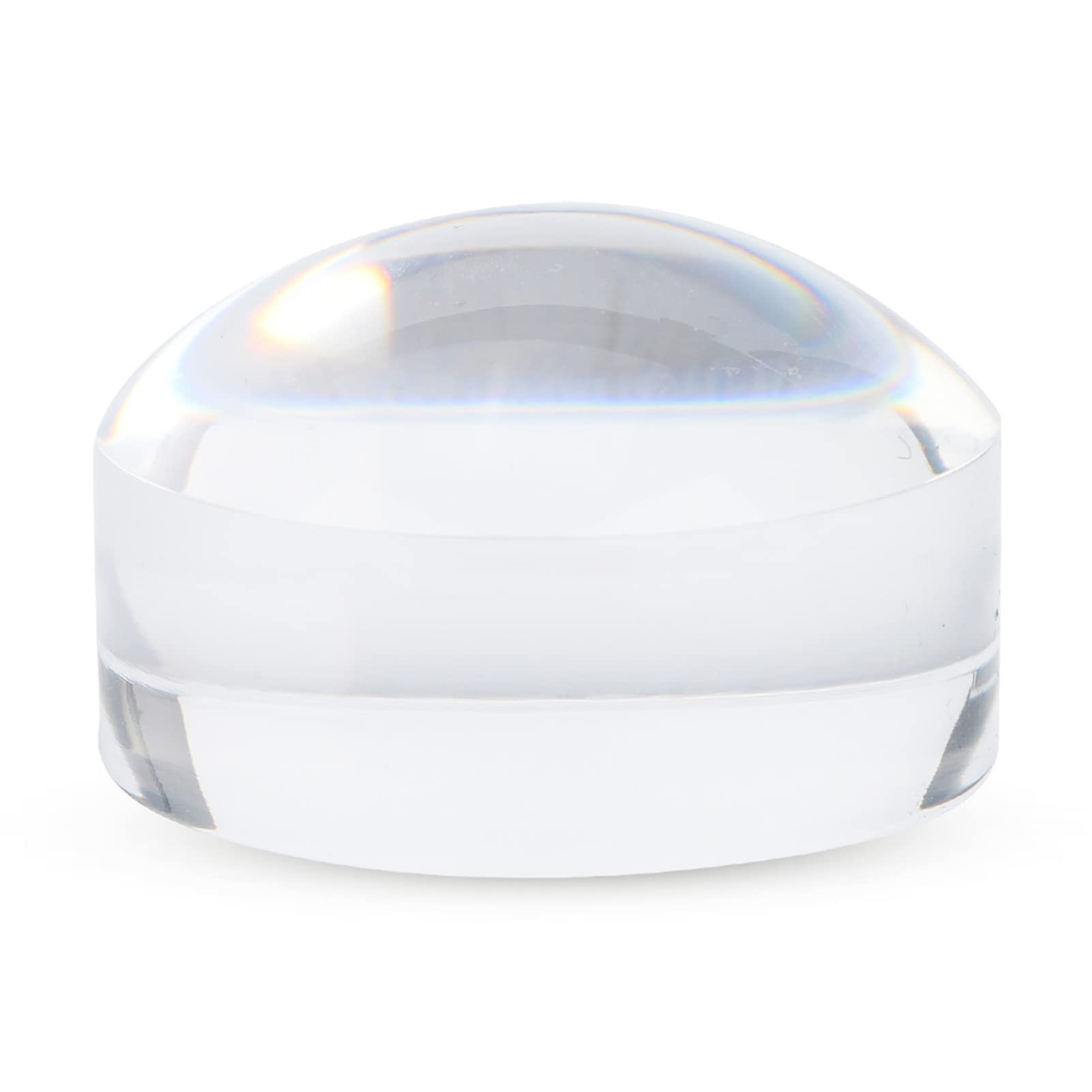 Acrylic Magnifier Dome - 8X Half Sphere Portable Paperweight Magnifying Glass for Reading Books, Maps and More