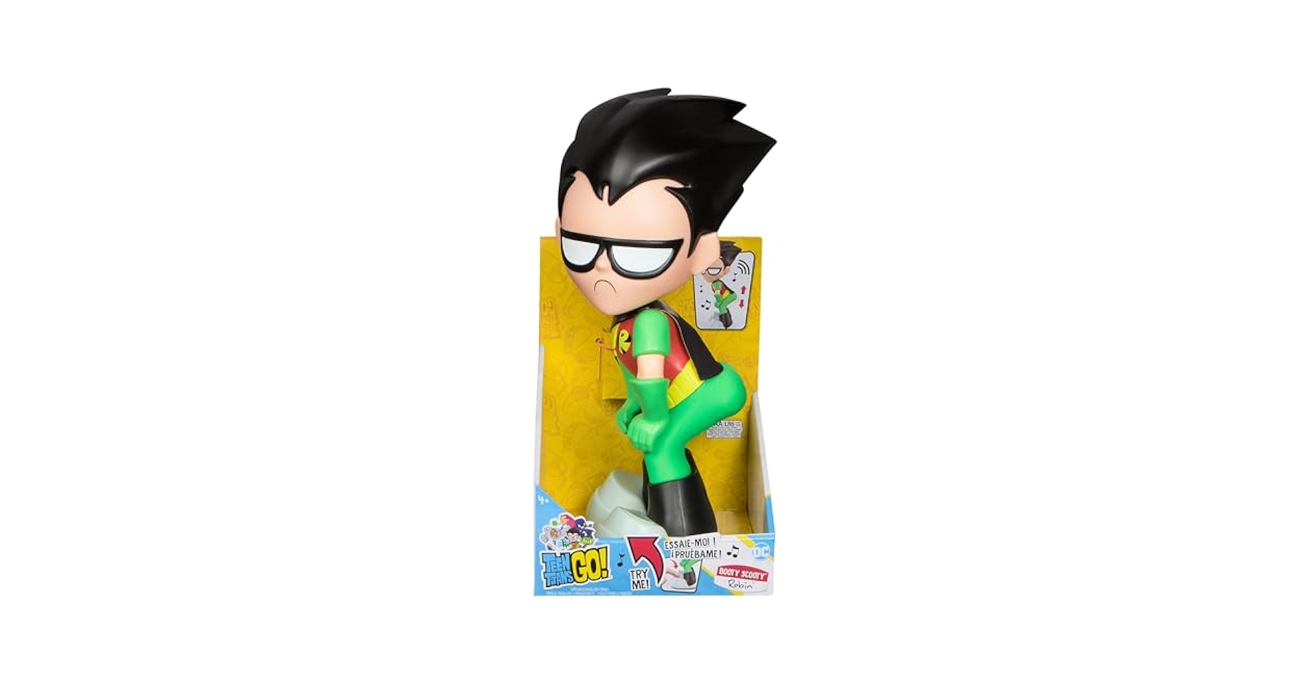 ティーンタイタンズGO ロビン BOOTY SCOOTY ダンスフィギュア Amazon.com: DC Comics Teen Titans Go! Booty Scooty Robin