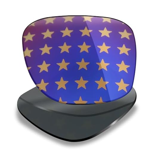 Mryok Lentes de reposição polarizadas para óculos de sol Oakley Holbrook XL OO9417, HD Polarized, proteção UV, resistente a impactos e ajuste perfeito - Golden Stars
