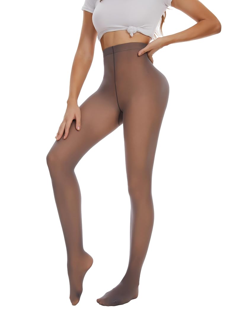 Damskie Legginsy Z Podszewką Z Polaru - Damskie Spodnie Termiczne Z Podszewką Z Polaru, Legginsy Z Wysokim Stanem, Utrzymujące Ciepło, Spodnie Zimowe, Kontrola Brzucha, Joga, Piesze Wędrówki,
