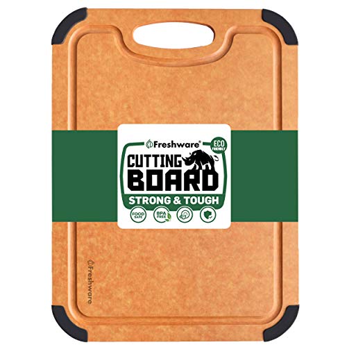 Cutting Board for Kitchen Dishwasher Safe, Wood Fiber Cutting Board, Eco-Friendly, Non-Slip, Juice