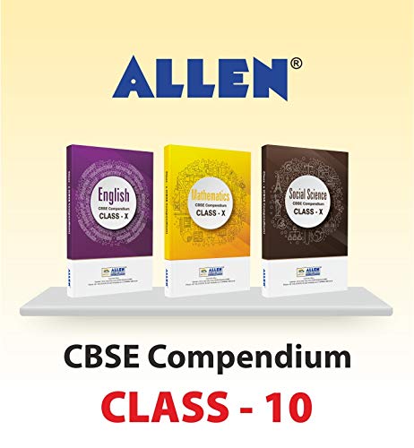 Image of ALLEN Kota- CBSE Compendium for Class-10 (Set of 6 Books) Physics, Chemistry, Biology, Mathematics, English & Social Science (Reduced Syllabus for 2021)