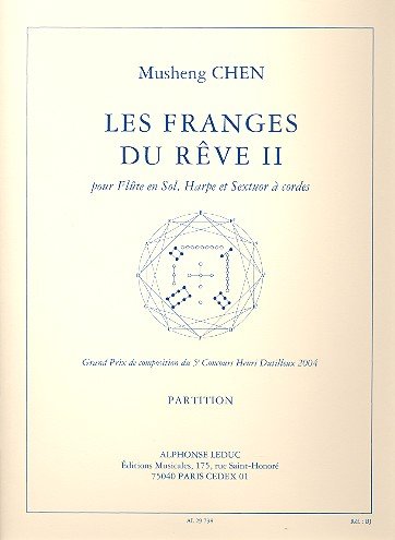Chen musheng les franges du reve flute harp & strings score