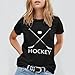 Ice Hockey Unisex Shirts T-Shirts Crew Neck Casual Fashion Unisex Short Sleeve