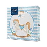 PAW - 20 Tovaglioli di Carta Colorati (33x33 cm) | Sogno Blu- il Motivo che Rendera Speciale la tua Festa | Decorazioni per Feste e Compleanni | 3 Veli, Sicuri per il Contatto Alimentare