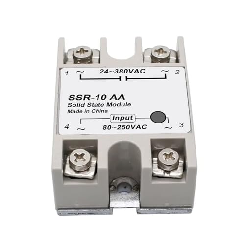 SSR-25A relais statique monophasé AA 24-380V CA pour régulation température et chauffage, x10