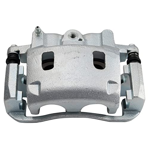 Image of TRQ Front Left Brake Caliper w /Bracket Drivers Side