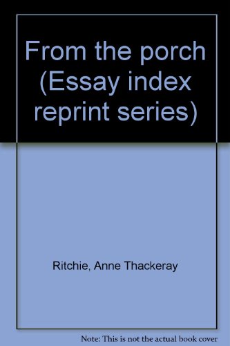 From the Porch 0836922522 Book Cover