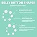 14 PCS Belly Button Plug Set, Soft Silicone Belly Button Plug Post Tummy Tuck Tapes, Belly Button Trainer After Tummy Tuck for Liposuction or Umbilical Hernia Repair White