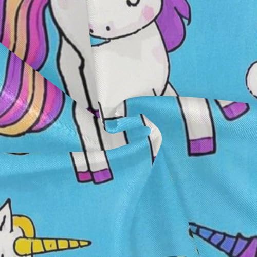 Traje de baño azul de unicornios transpirable para playa de niñas 4