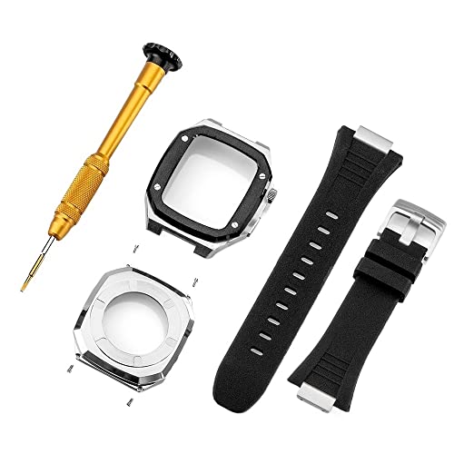 Bracelet en Caoutchouc et Boîtier Apple Watch pour le Bureau et le Sport Chic