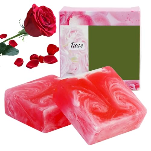 Hperu Yoni Soap 2pcs Yoni Bar Seife für Frauen Gleichgewicht 100G Feminin Wash Rose Natürliche Feuchtigkeit