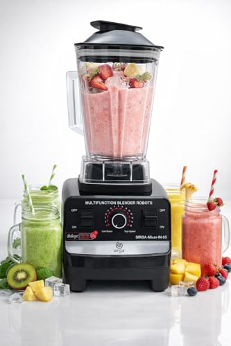 Image of 2000W Commercial Heavy Duty Mixer Blender Grinder | 15 Speed Control | 2L + 0.5L BPA-Free Jars | Pure Copper Motor | Ice, Meat & Masala Grinding | Pulse Mode | 6 Stainless Steel Blades