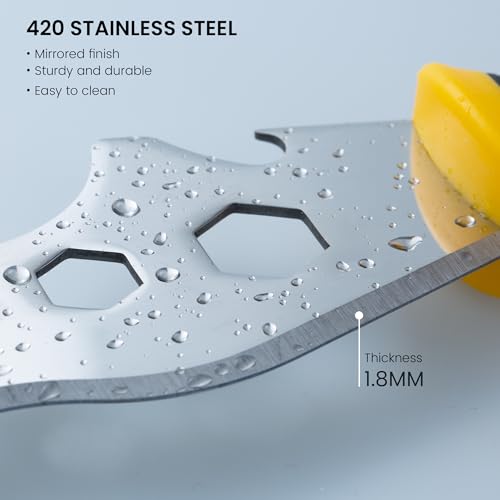 Voomey 12-In-1 Paint Scraper Tool, Multifunctional Putty Knife, Spackle Knife, Carbide Metal Scraper Used for Cleaning Paint Rollers, Removing Wall Cracks - Thumbnail 6