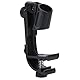 Drum Microphone Clips, 2Pcs Einstellbare Kunststoff Stoßfest Drum Rim Clamp Mikrofon Clip Halter Halterung, Schwarz