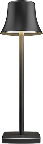 SAKRINGT Lámparas de mesa LED inalámbricas recargables luz de mesa de 5000 mAh atenuación continua de 3 colores lámpara de escritorio pequeña