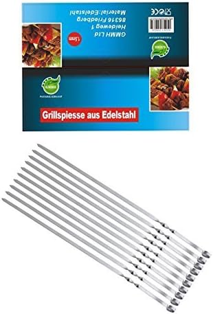 Grill Skewers Schaschlikschpiesse Shame-pur, 10 St. 60 cm) Grilling spit