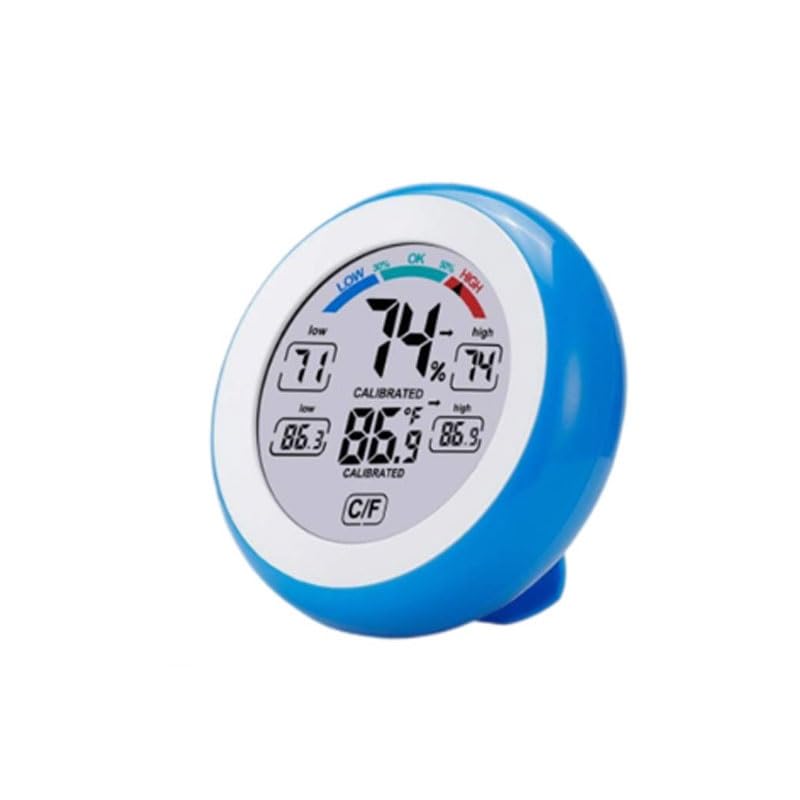Circular Touch Temperature Humidity Meter Home Digital Indoor Comfort