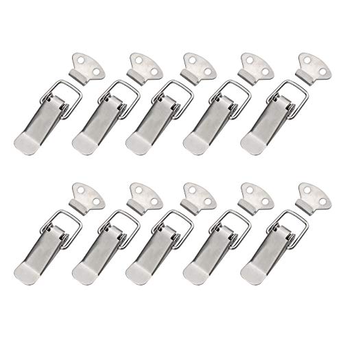 10 Sets Spannverschluss Klein Schlüssel Haspe Kistenverschluss, Federklammer Clips Für Tür Fenster, Möbel, Werkzeugkasten Cover