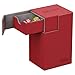 Ultimate Guard 80+ Flip n Tray XenoSkin Deck & Dice Case Protector Red