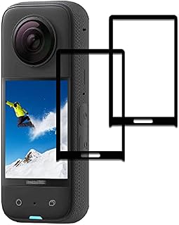 ULBTER Ochraniacz ekranu do Insta360 ONE X3 Wodoodporny 360 [2 sztuki] Szkło hartowane LCD 0,3 mm 9H Twardość Przeciw Crach Przeciw odciskom palców Antypęcherzyki powietrza