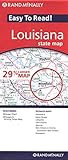 Easy To Read: Louisiana State Map (Rand McNally Easy to Read!)