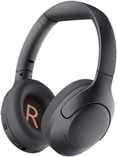 H3 Lite ANC Wireless/Wired Headphones Bluetooth 5.3 Foldable Over Ear Headset HiFi Sound 60H Playtime(H3 Lite-Black)