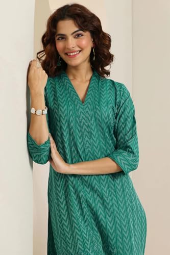 Maadwara Women's Green Cotton Co-Ord Set - Image 7