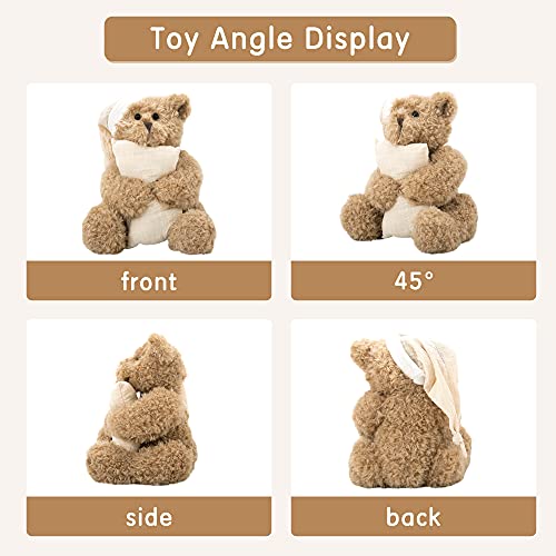Ho-Ef Teddy Bear Plush Toys, 9 Inches Soft Teddy Bear Stuffed Animals As For Baby Kids Toddlers Boys And Girls(Clothes, Hat With Pillow) #TOP3