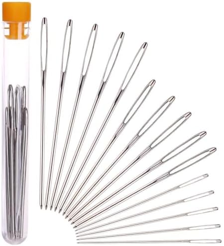 H&S Aiguilles Couture Gros Chas - 15pcs - Pour la Laine ou le Fil...
