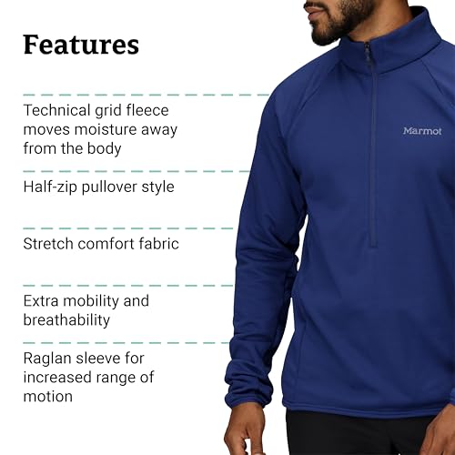 Image of MARMOT Men's Leconte Fleece 1 /2 Zip Pullover Jacket