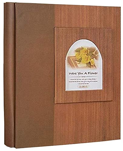 Álbum de fotos inserto de 6 pulgadas para parejas, estudiantes, álbum de graduación, libro, grano de madera clásico(Color:#1)