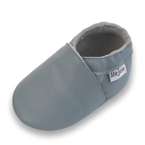 image for Mejale Baby Toddler Moccasin Infant Boys Girls Leather Shoes Light Sof