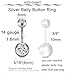 QWALIT Belly Button Piercing Gun Kit - Silver Navel Piercing Gun