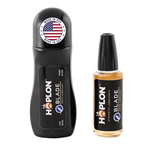 HOPLON Blade 100% Synthetic Lubricant, A Full 89ml, Sponge Top Dauber & Needle Oiler, Pocket Knife Oil to Prevent Rust, Hair Trimmer and Blade Oil, Knife Pivot Lube for Sharper, Smoother Blades