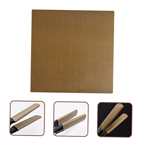 Baluue 10 unidades de pegamento adhesivo para planchas y rizadores de cabello, decalcomanía resistente al calor para herramientas de peinado miniatura 5