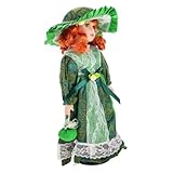 Handwerkskunst: hergestellt aus keramikmaterialien, sorgfältig von hand geschnitzt, um die komplizierten details viktorianischer eleganz zur schau zu stellen, viktorianische puppenhausfigur, retro-puppenornament