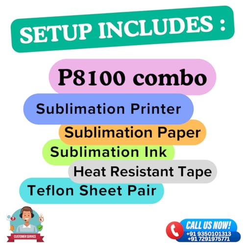 Print Digits | 2025 Model |5 in 1 Combo Teflon Coated Heavy Duty with Double Heating Tubes Machine|with Sublimation Printer Full Setup - Image 5