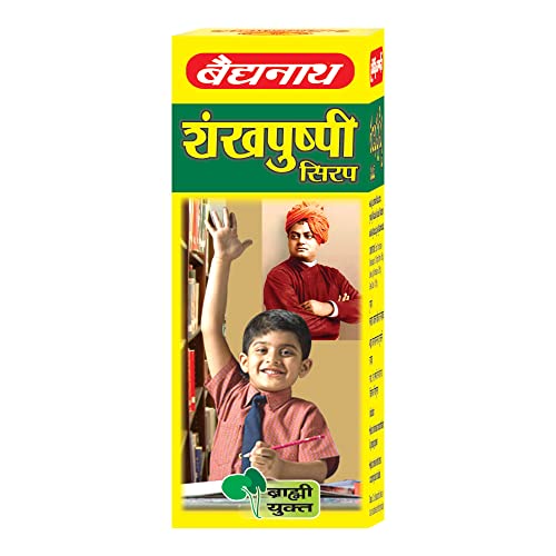 Baidyanath Asli Ayurved Shankhapushpi Syrup - 450 ml | Ayurvedic Herbal Formulation with Brahmi | Supports Brain Health & Focus
