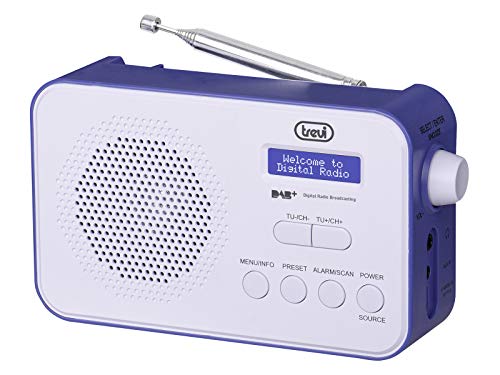 Radio portable numérique batterie lithium Trevi DAB 7F92 R grand affichage bleu
