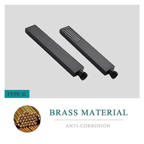 Barre de douche coulissante avec support réglable ensemble noir
