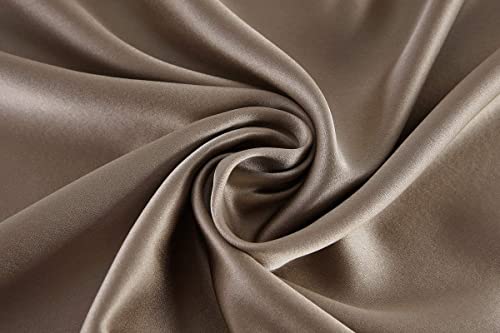 townssilk Federa di seta,100% naturale seta di gelso 19momme,doppia faccia,benefica per capelli e pelle,federa seta cuscino,ipoallergenica,cerniera nascosta,600 fili,1 pz,40x70cm,Lightbronze