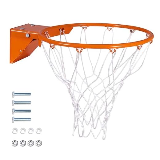 GoSports Universal Regulation 18" Steel Basketball Rim - Choose from Fixed or Breakaway - Use for Replacement or Garage Mount