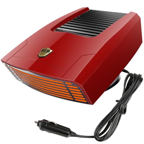12Volt 150W Car Heaters for Vehicle, Car Heater That Plugs Into Cigarette Lighter, Windshield Defroster Defogger, Quick Heating, Compatible with All 12V Vehicles including Cars, Trucks, RVs, and Boats