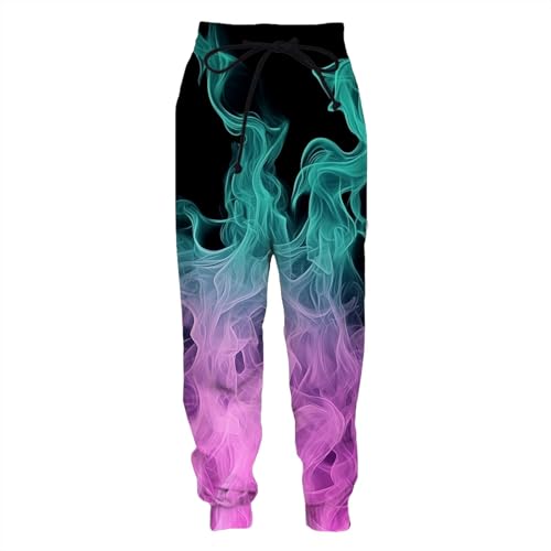 Retro Neon Green Pink Purple Flame Hoodie Unique Aesthetic Design Comfortable Wear for Men Women Casual Outfit