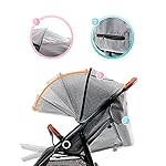 kk Kinderkraft Kinderwagen GRANDE, Kinderbuggy, Liegebuggy, Großer und Bequemer Buggy, Zusammenklappen mit Schlaffunktion, Große Bude mit Allradaufhängung, Geräumiger Sitz, Grau, 1 Stück (1er Pack)