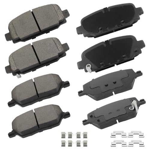 Image of cciyu D1811 & D2081 Front Rear Ceramic Disc Brake Pads Kit For Jeep For Compass 2018-2022