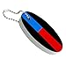 GRAPHICS & MORE Thin Blue Red Line Firefighter Police Emergency Response Floating Keychain Oval Foam Fishing Boat Buoy Key Float