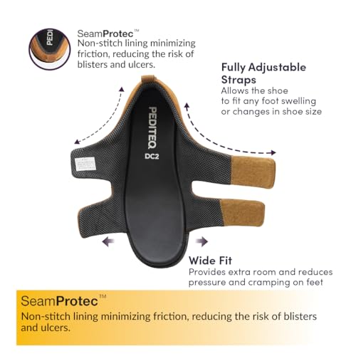 Image of DC2 Bali Fully Adjustable Wide Fit Diabetic Sandals for Men | Diabetic Slippers for Diabetic Feet | Swollen Feet | Neuropathic Feet | Genuine Leather